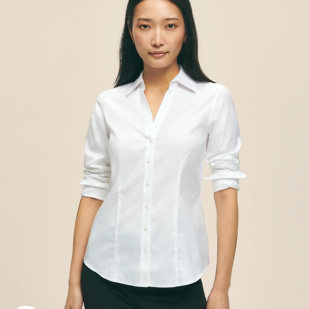Brooks Brothers Women’s Fitted Non-Iron Stretch Supima® Cotton Dress Shirt